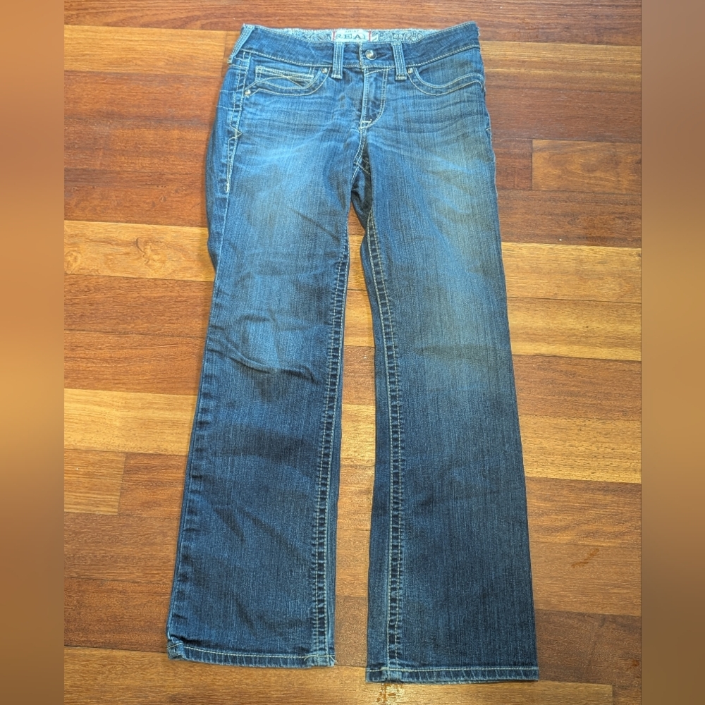 Ariat Women's Wide Leg Jeans in Medium Blue Wash